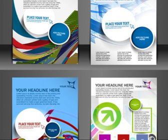 modern template flyer penutup vektor