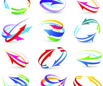 современные 3d-логотипы дизайн элементы вектора