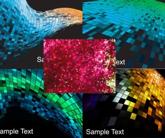 Mosaic Background Vector Graphic