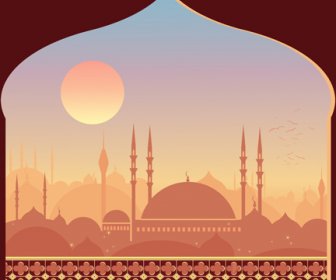 مسجد الليل خلفيات الفيكتور