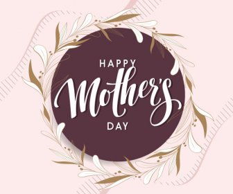 Template Spanduk Hari Ibu Sketsa Karangan Bunga Elegan