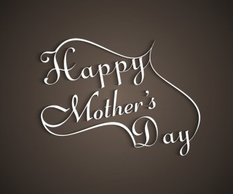 Mothers Day Typography Creative Text Vector Illustration