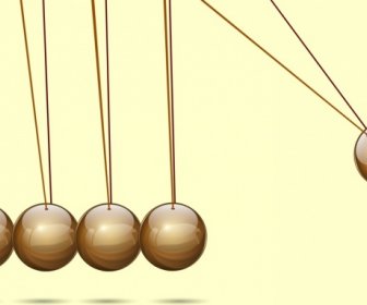 Motion Background Shiny Metallic Balls Icons Decor