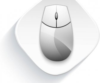 Mouse Komputer Ikon Ilustrasi Vektor