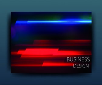 Bisnis Abstrak Multicolor Penutup Desain Vektor
