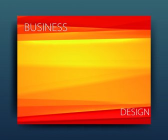 多色の抽象的なビジネス カバー デザインのベクトル
