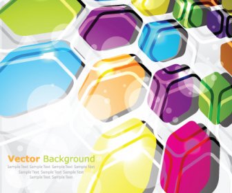 Multicolor Geometría Elementos Backgrounds Vector