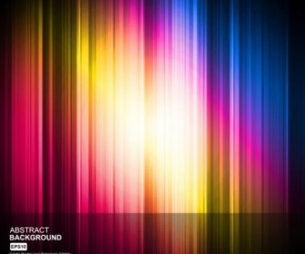 Multicolor Lines Bright Background Vector