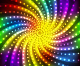Multicolor Neon Efek Latar Belakang Yang Indah