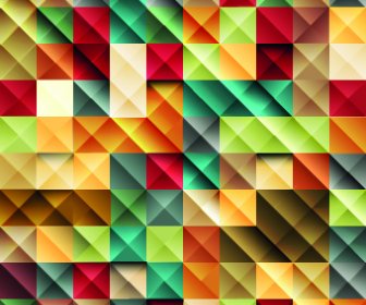 Origens De Quadrados De Mosaicos Multicoloridos