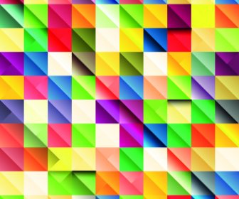 Multicolored Mosaics Squares Backgrounds