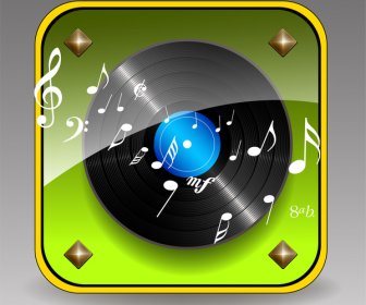 音楽アイコンのアプリ