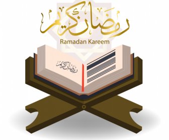 Muslim Cripture Icon 3d Design