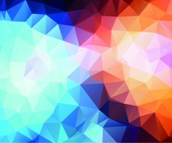Mystic Polygonal Abstract Background Set