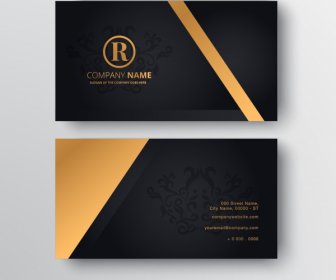 Name Card Template Contrast Elegant Luxury Royal Decor