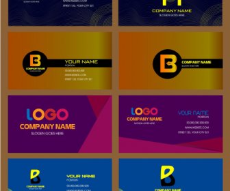 Name Card Templates Elegant Plain Dynamic Modern Themes