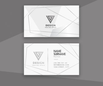 Name Card Visiting Card Business Card Geometrical Template