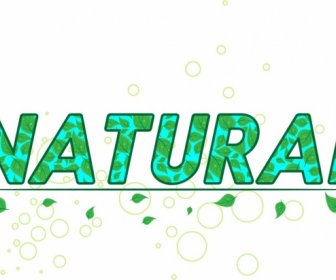 Natural Background Design Green Leaves And Words Decoration
