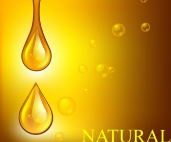 Natural Honey Background Shiny Golden Droplets Decor