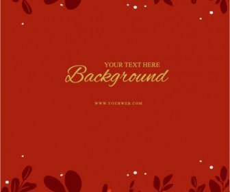 nature background template dark red classic flowers leaves