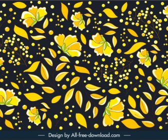 Nature Background Template Petals Leaves Decor Dynamic Contrast