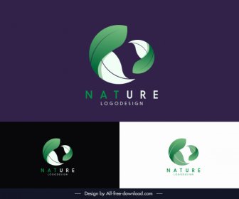 Nature Logotype Dynamique 3d Laisse Croquis