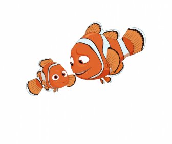 Nemo Marlin ค้นหาไอคอน Nemo ร่างตัวการ์ตูนน่ารัก