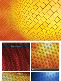 Neon Bola Con Mosaicos Vector Background