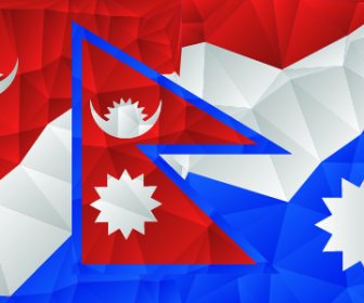 Bandiera Flag Del Nepal