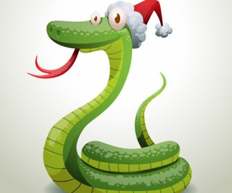 Año Nuevo Snake13 Design Vector Set