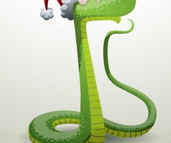 Anno Nuovo Snake13 Vettore Set Design