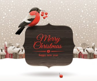 Baru year14 Natal elemen set vektor