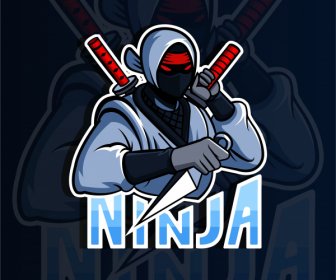 Ninja Arka Plan Koyu Bulanık Mockup Dekor