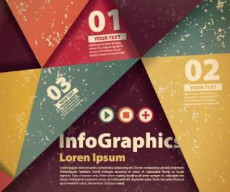 Nomor Infographic Desain Vektor