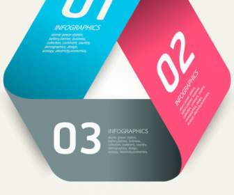 Infografiken Elemente Vektor Nummeriert