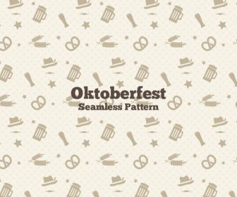 Padrão De Trigo E Cerveja Oktoberfest