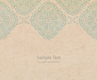 Old Paper With Floral Background Vector Set