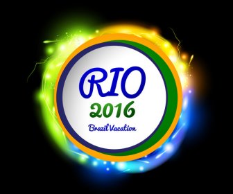 リオデジャネイロ 2016 のオリンピックのロゴ