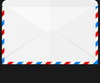 Opened Airmail Envelope Icon