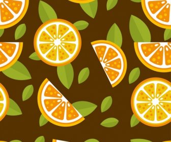 Orange Pieces Background Colored Repeating Style
