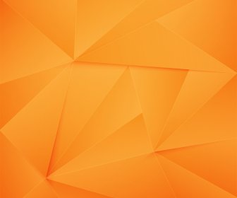 Orange 3d Geometris Abstrak Latar Belakang