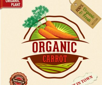 Organic Carrot Sale Badge