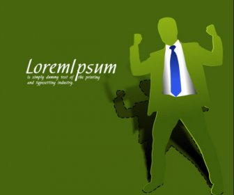 Origami Personage Template Vector