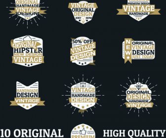 Distintivi Di Design Originale Con Il Vettore Di Etichette