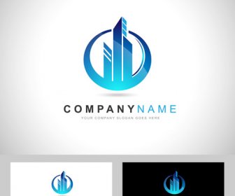 Original Design Logos With Business Cards Vector