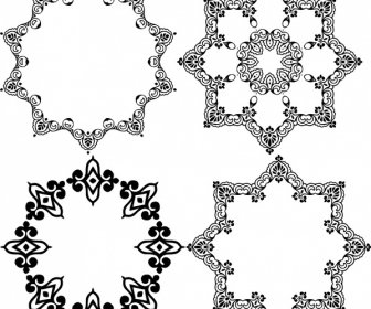 Desenho De Círculos Ornamentais Com Vários Clássicos Em Forma De Quadro