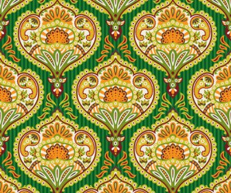 Ornate Paisley Pattern Seamless Vector