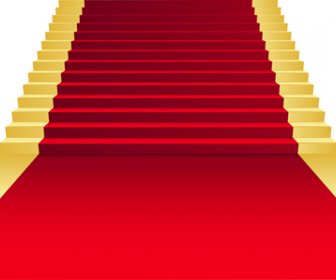 Ornate Red Carpet Backgrounds Vector