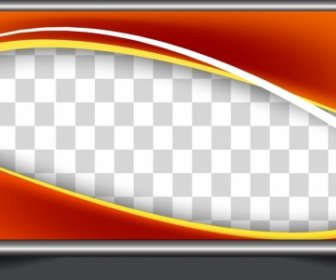 Outdoor Advertising Panel Curves Checkered Background Design