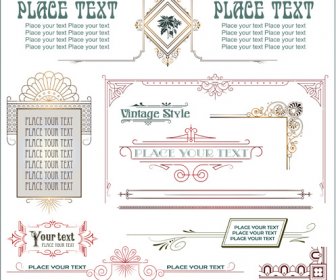 Page Decoration Borders And Frames Vector